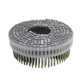Corus 1-7/8" x .099" Screw Shank Aluminum 0° Plastic Inserted Coil Nails