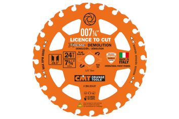 CMT 7-1/4" x 24 Tooth Demo Saw Blade