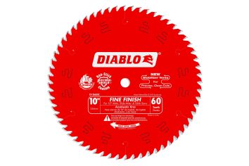 Diablo 10” X 60 Tooth Fine Finish Circular Saw Blade