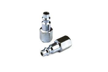 Primefit 1/4" Industrial Plug Steel (Female) 2 Piece Carded