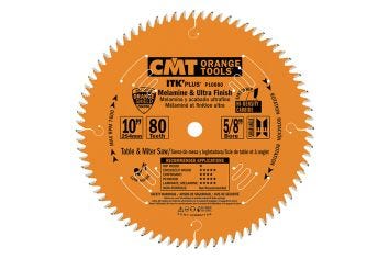 CMT 10" x 80 Tooth ITK Saw Blade