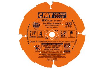 CMT 7-1/4" x 4 Tooth Fiber Cement Circular Saw Blade