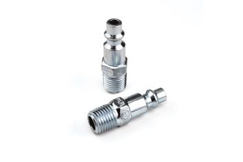 Primefit 1/4" Industrial Plug (Male) 2 Piece Carded